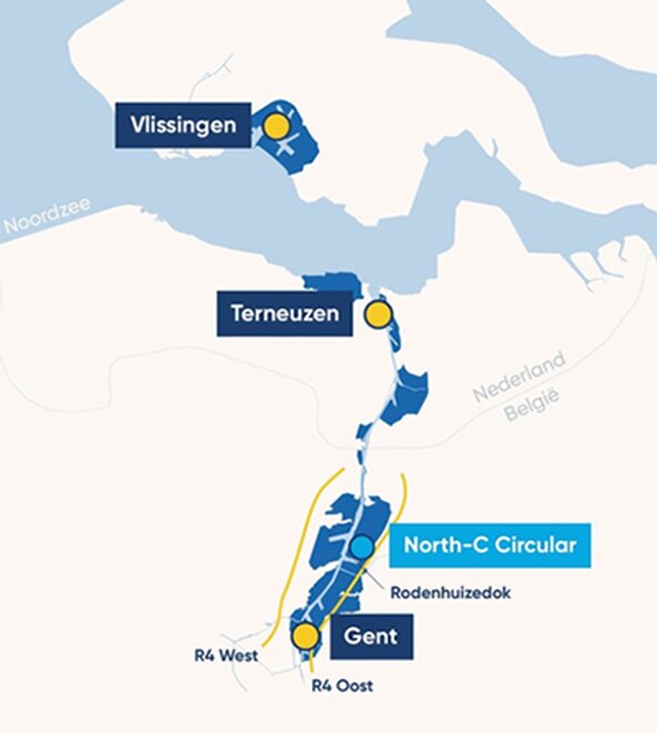 De havens van Vlissingen, Terneuzen en Gent