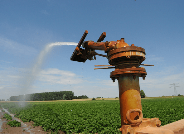 Water op landbouw