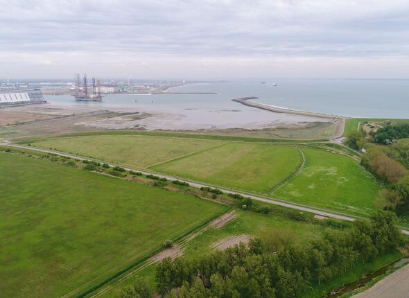 overzicht met haven