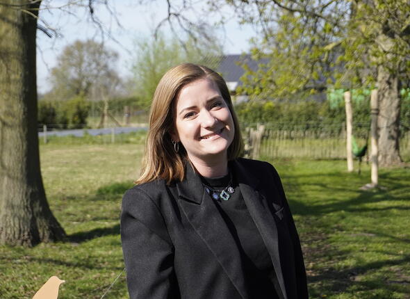 Roswitha Guiran in Grenspark Groot Saeftinghe
