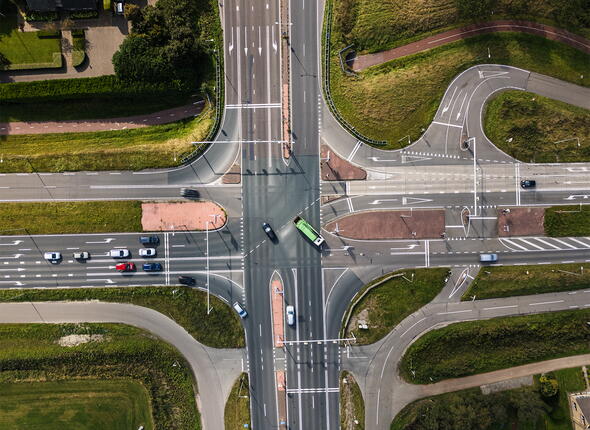 Deltaweg luchtfoto