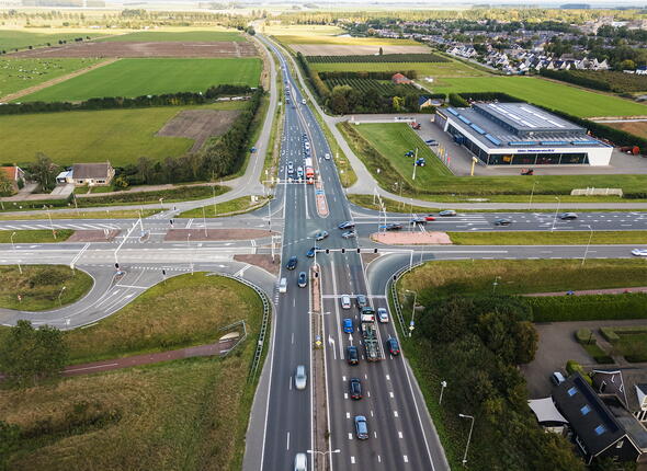 Deltaweg luchtfoto