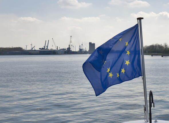 Foto van Europese vlag