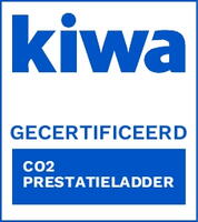 Het logo van certificeringsbureau Kiwa.