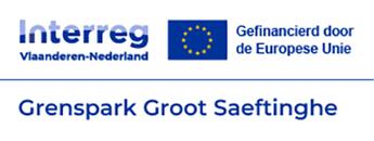 Interreg Vlaanderen-Nederland. Gefinancierd door de Europese Unie. Grenspark Groot Saeftinghe