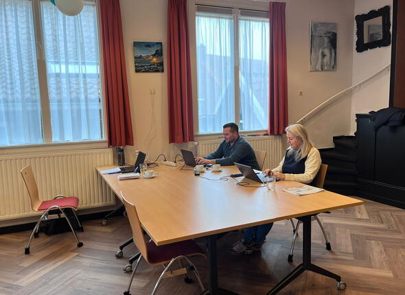 Ons team aanwezig in het Dorpshuis in Vrouwenpolder