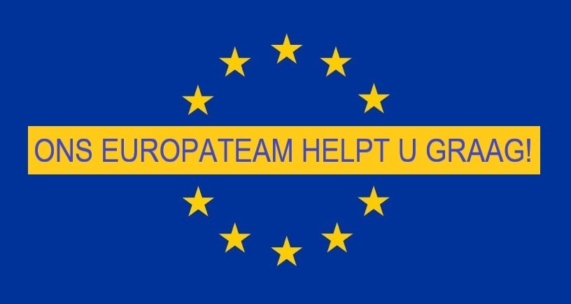 Ons Europateam helpt u graag