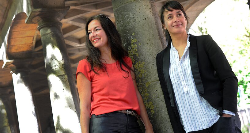 Anic Lammers en Carolijn Lilipaly. Beeld: Lex de Meester