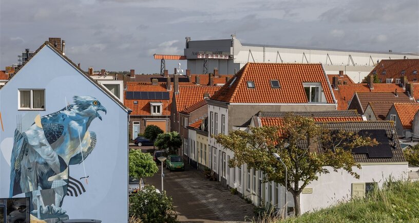 Huizen in binnenstad Vlissingen