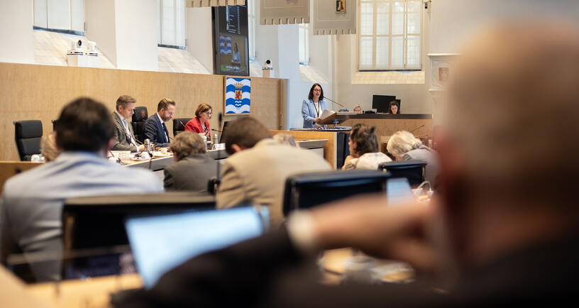 Vergadering in de Statenzaal
