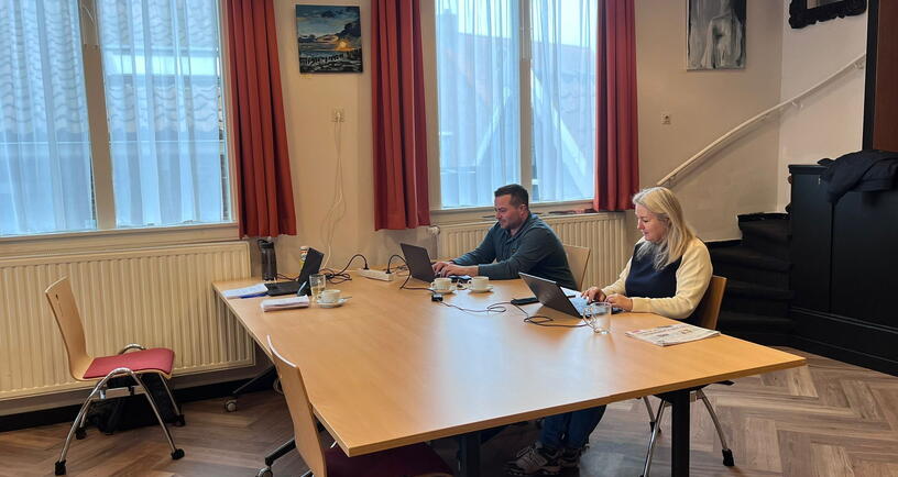 Ons team aanwezig in het Dorpshuis in Vrouwenpolder