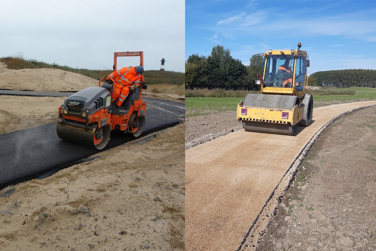 Waterdunen aanleg wandelpaden