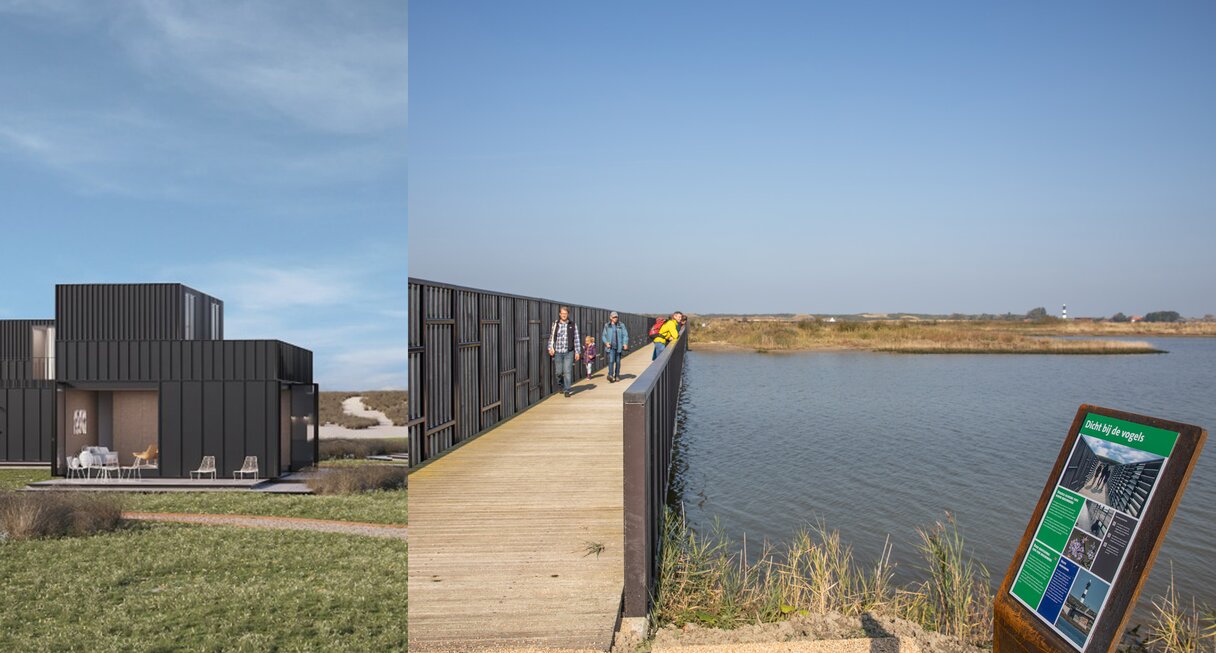 Waterdunen reacreatie collage wandelen en Molecaten