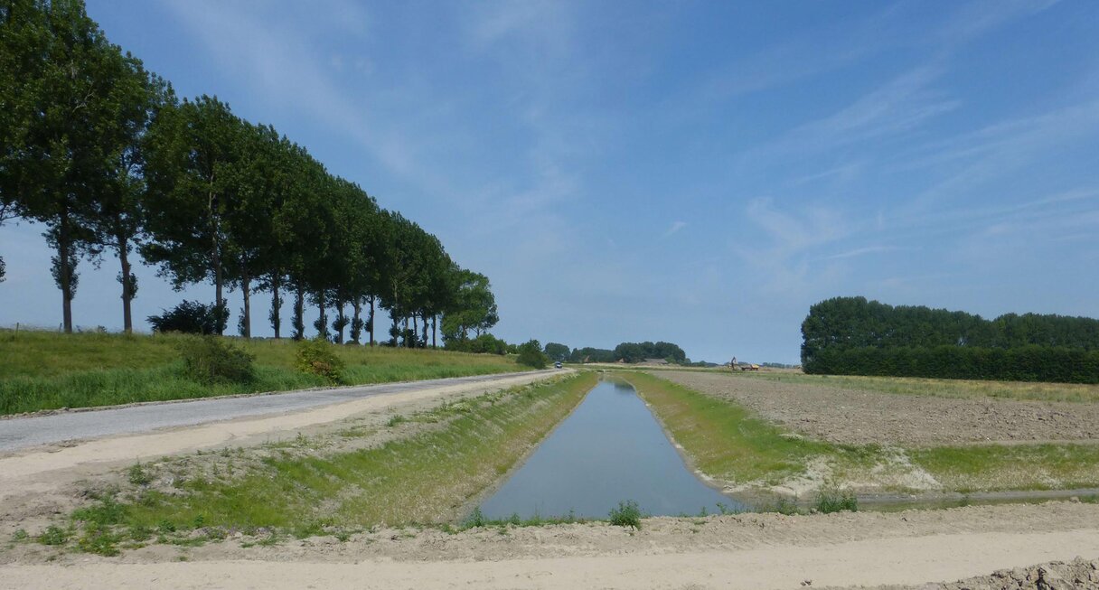 Waterdunen ringsloot Waterlopen bomenlaan
