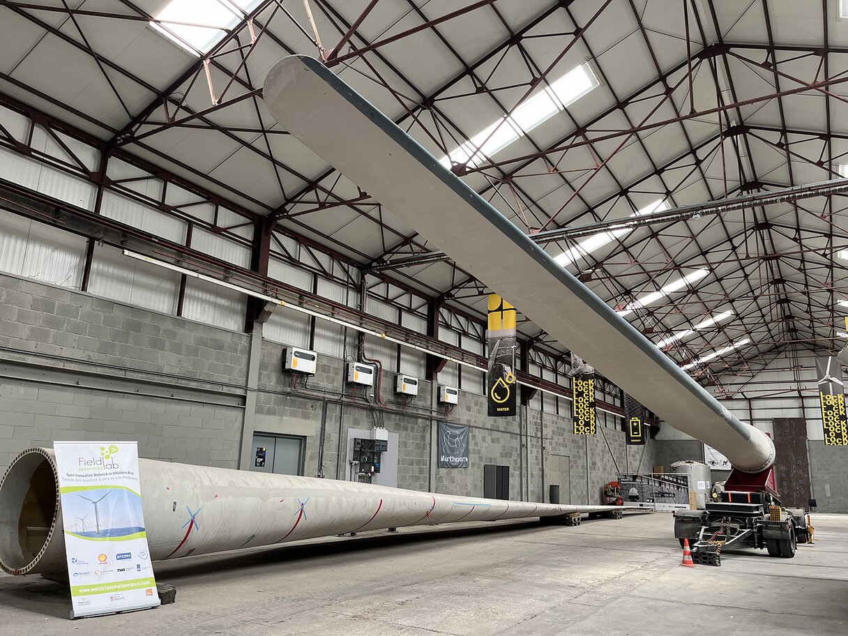 Onderhoud windturbinebladen