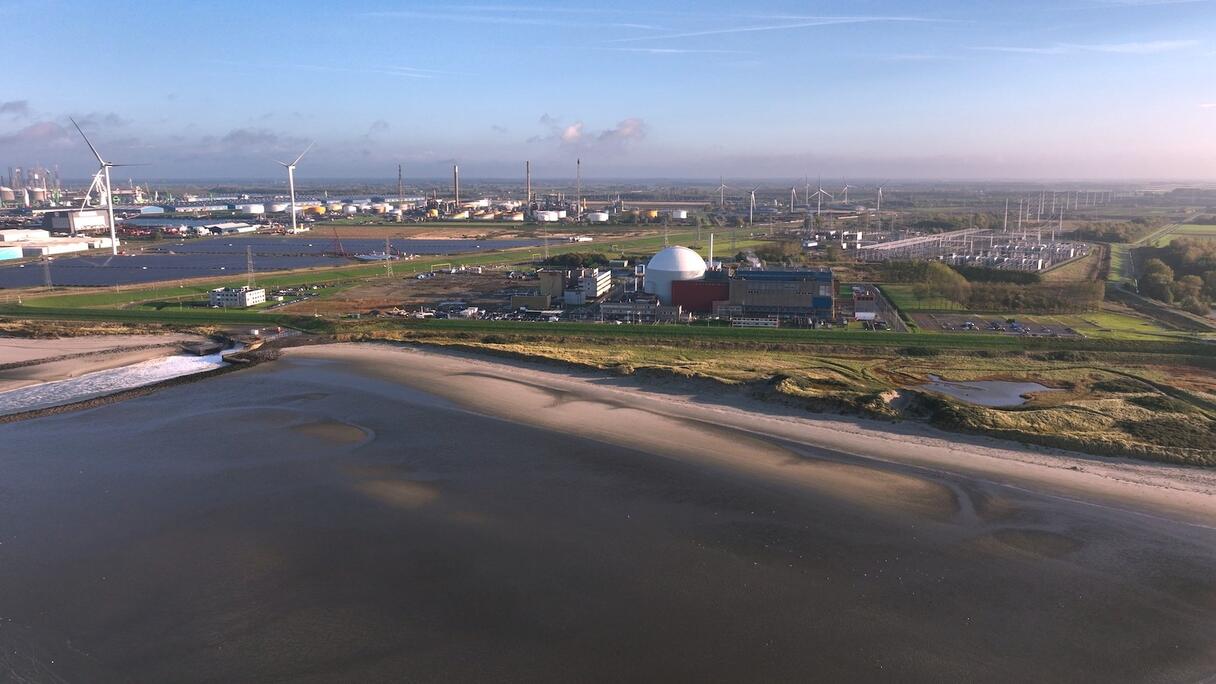 EPZ Kerncentrale Borssele vanuit de lucht