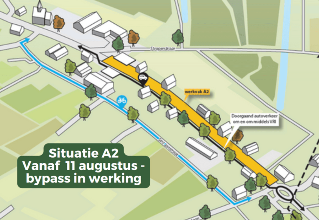 Kapellebrug bypass in werking vanaf 11 augustus