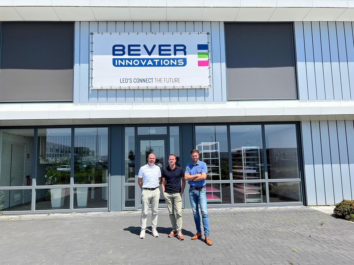 De drie directeuren van Bever Innovations van links naar rechts: Rutger van Dierendonck, Jacco de Ronde en Erwin Dingemanse