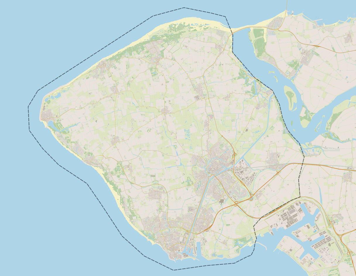 Gebiedenaanpak Walcheren Landkaart.