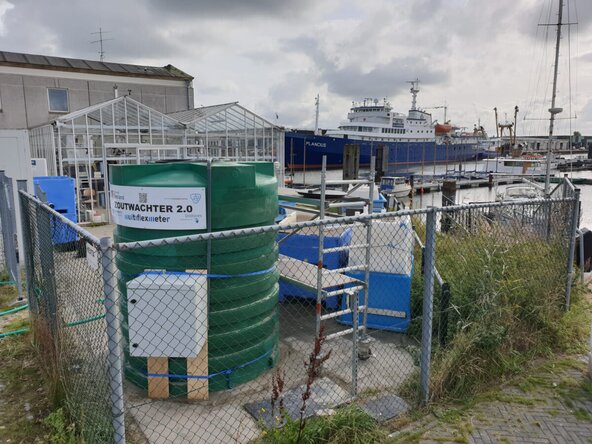 Testopstelling van een zoutwachter in Vlissingen
