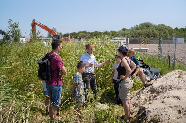Rondleiding naar het werkterrein van TenneT, Veerse Meer.