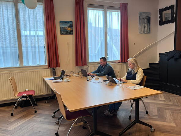 Ons team aanwezig in het Dorpshuis in Vrouwenpolder