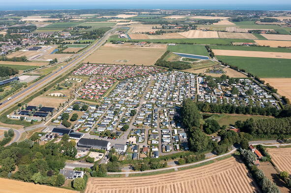 Camping Olmenveld van bovenaf