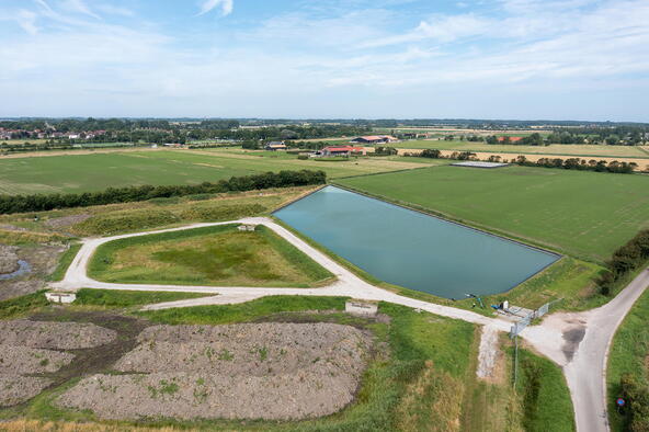 Waterbassin op Camping Olmenveld
